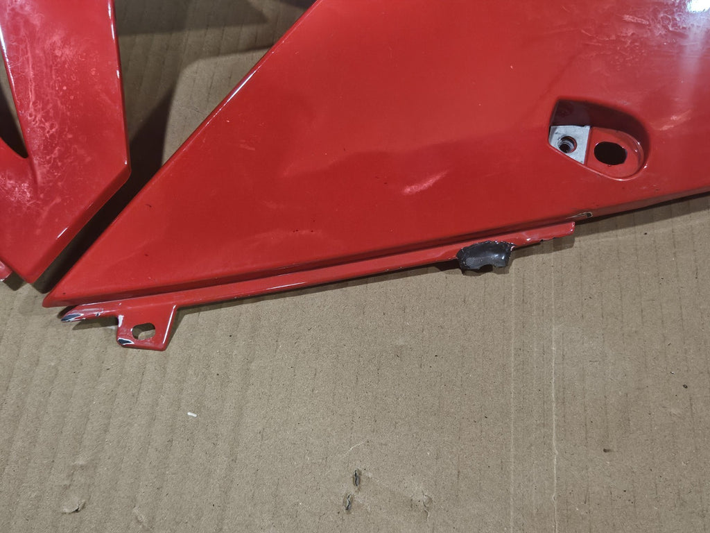 13-19 BMW S1000RR OEM RED WHITE LEFT LOWER MID UPPER SIDE FAIRING COWL Broken