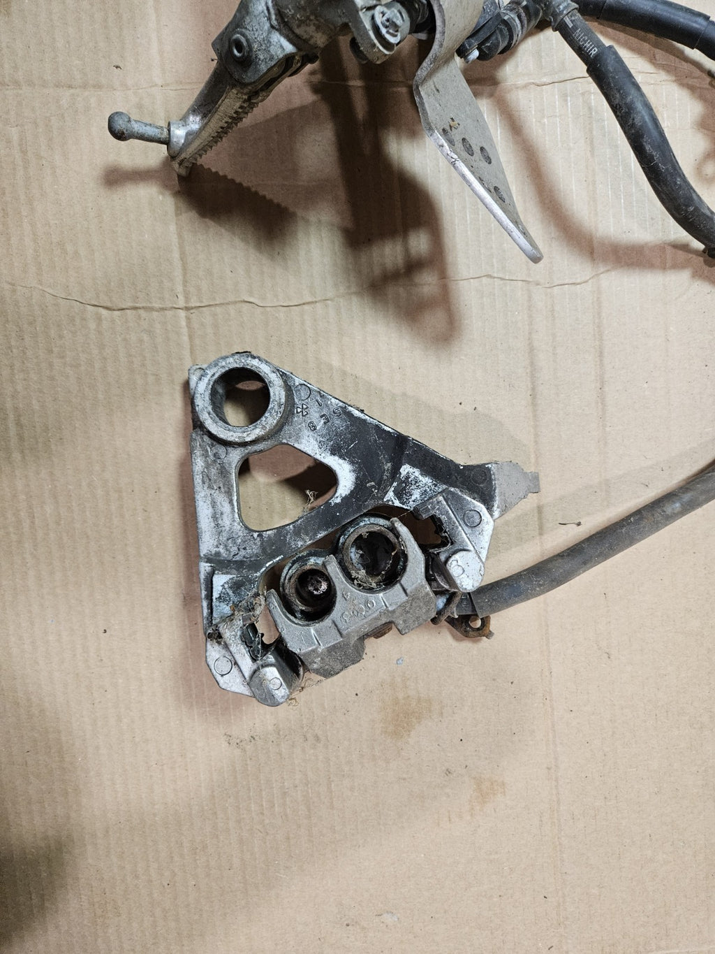 1999-2002 Yamaha YZF R6 Right Rearset Brake Caliper Lever Master Cylinder   OEM