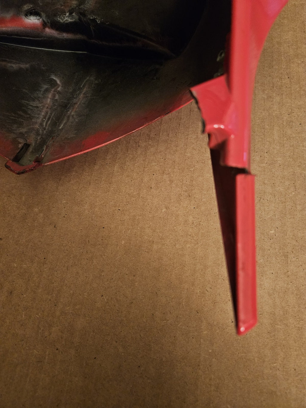 10-14 2013 BMW S1000RR OEM RED REAR BACK TAIL FAIRING COWL Damaged