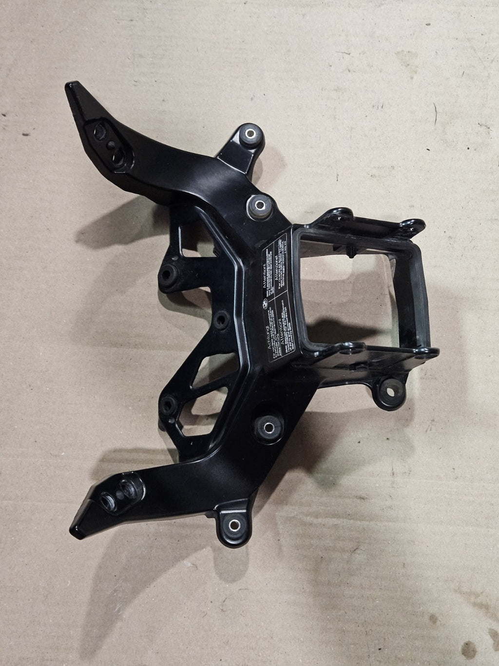 10-18 2013 BMW S1000RR OEM UPPER FAIRING MIRROR GAUGES STAY BRACKET COWL FRONT