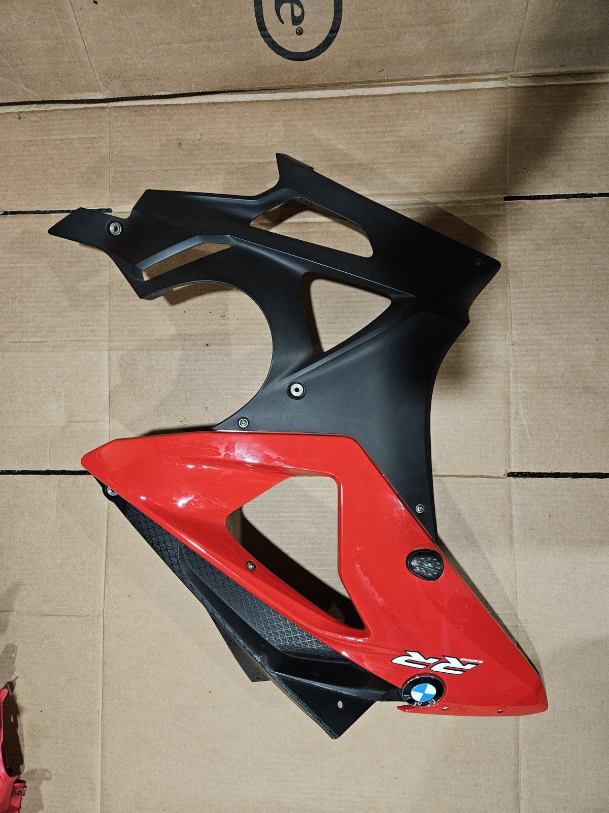 2009 - 2014 BMW S1000RR OEM Left Mid Fairing Left Side Fairing Panel RACING RED