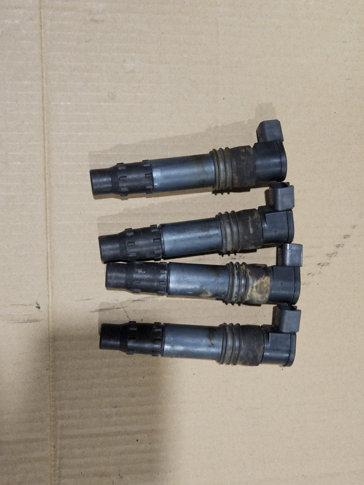 01-03 GSXR 750/600 IGNITION COILS COIL STICK SET PACK SPARK PLUG CAPS PLUGS OEM