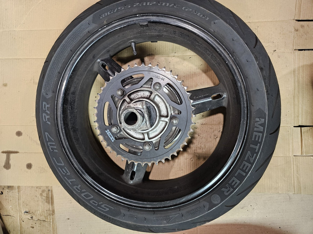 2003 SUZUKI GSXR 600 / 750 / SV REAR WHEEL, STRAIGHT REAR WHEEL, OEM