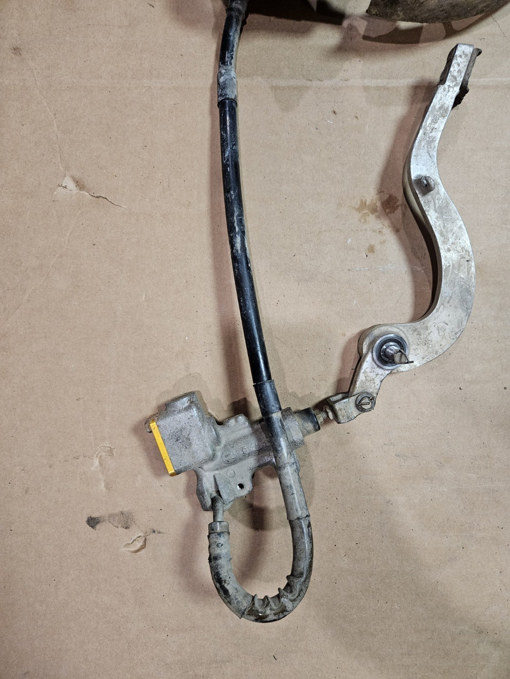 2007 RMZ450  Rear Brake Assembly Hose Line Caliper Mastercylinder Pipe