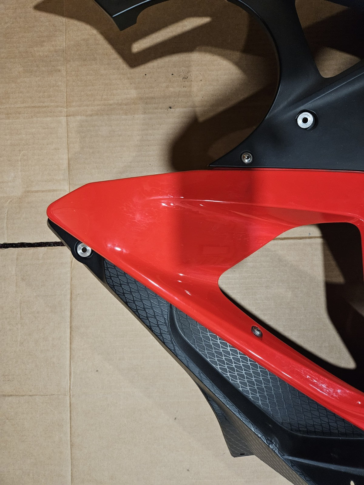 2009 - 2014 BMW S1000RR OEM Left Mid Fairing Left Side Fairing Panel RACING RED