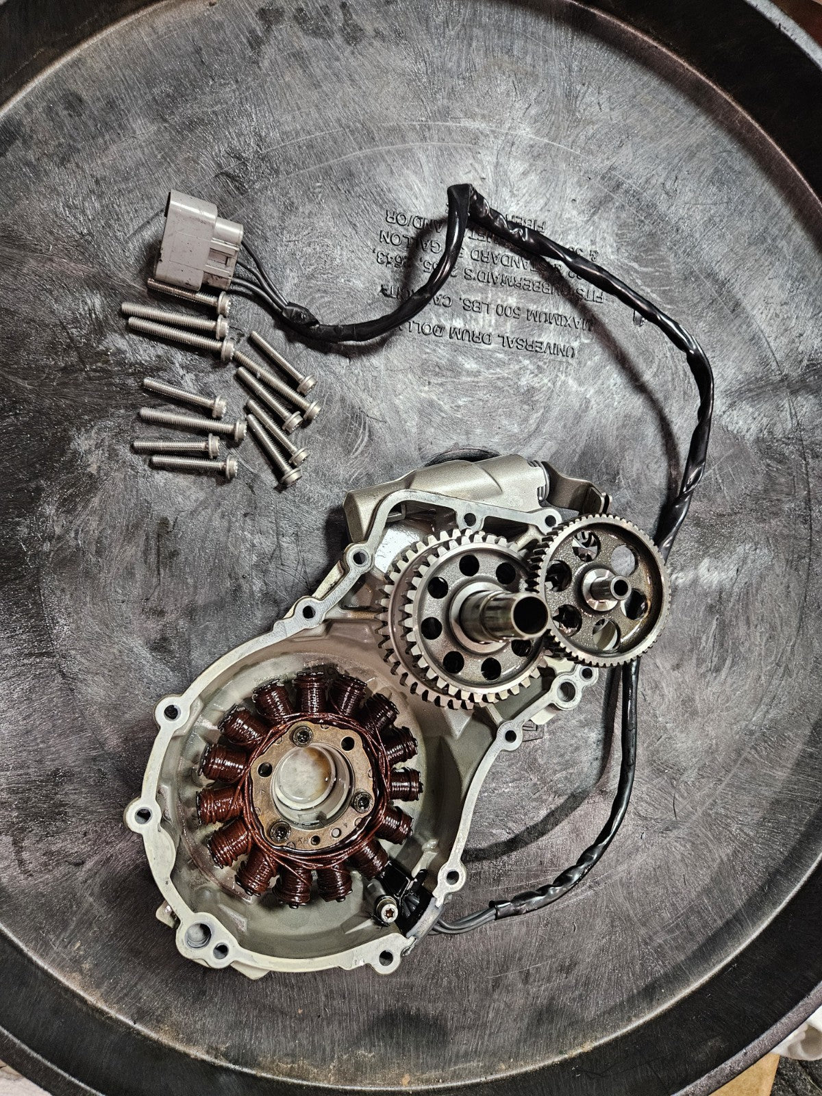 2009-2019 BMW S1000RR ENGINE STATOR MAGNETO ALTERNATOR COVER, Alternator, Gears