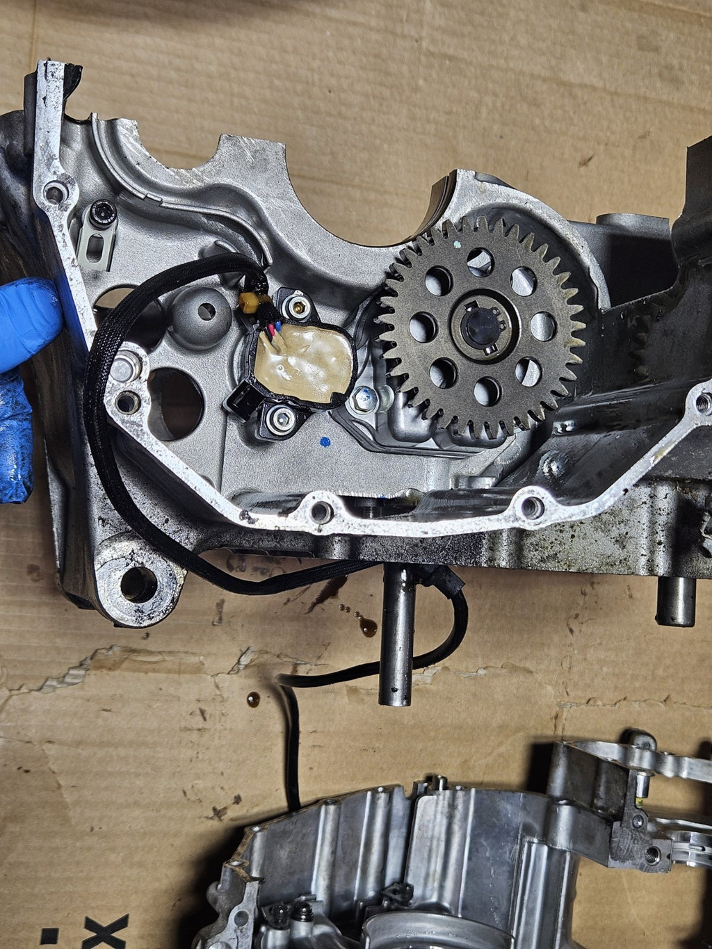 2009 08-12 Suzuki Hayabusa Busa GSXR1300 Crankcase Crank Case Engine Motor Block