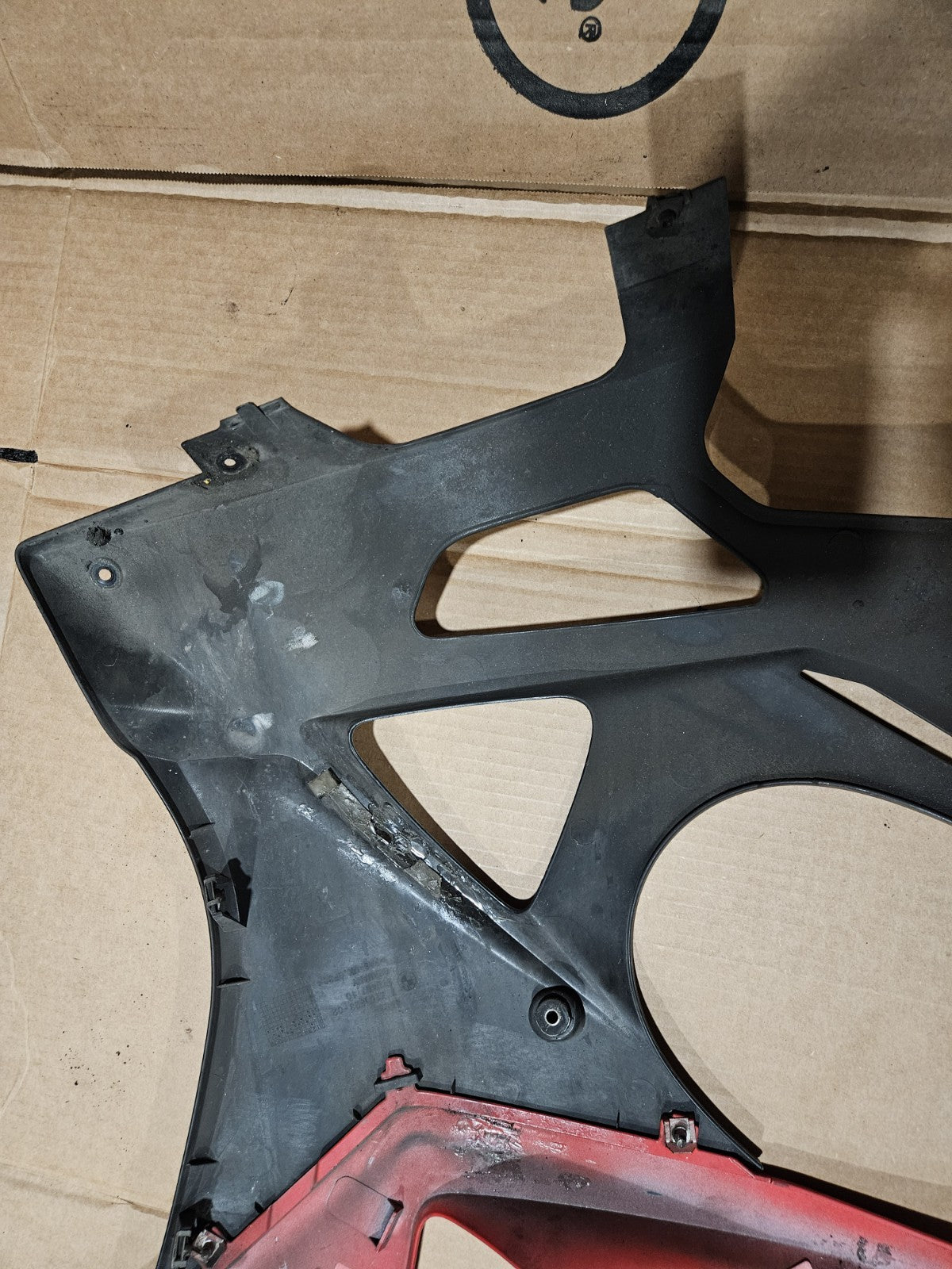 2009 - 2014 BMW S1000RR OEM Left Mid Fairing Left Side Fairing Panel RACING RED