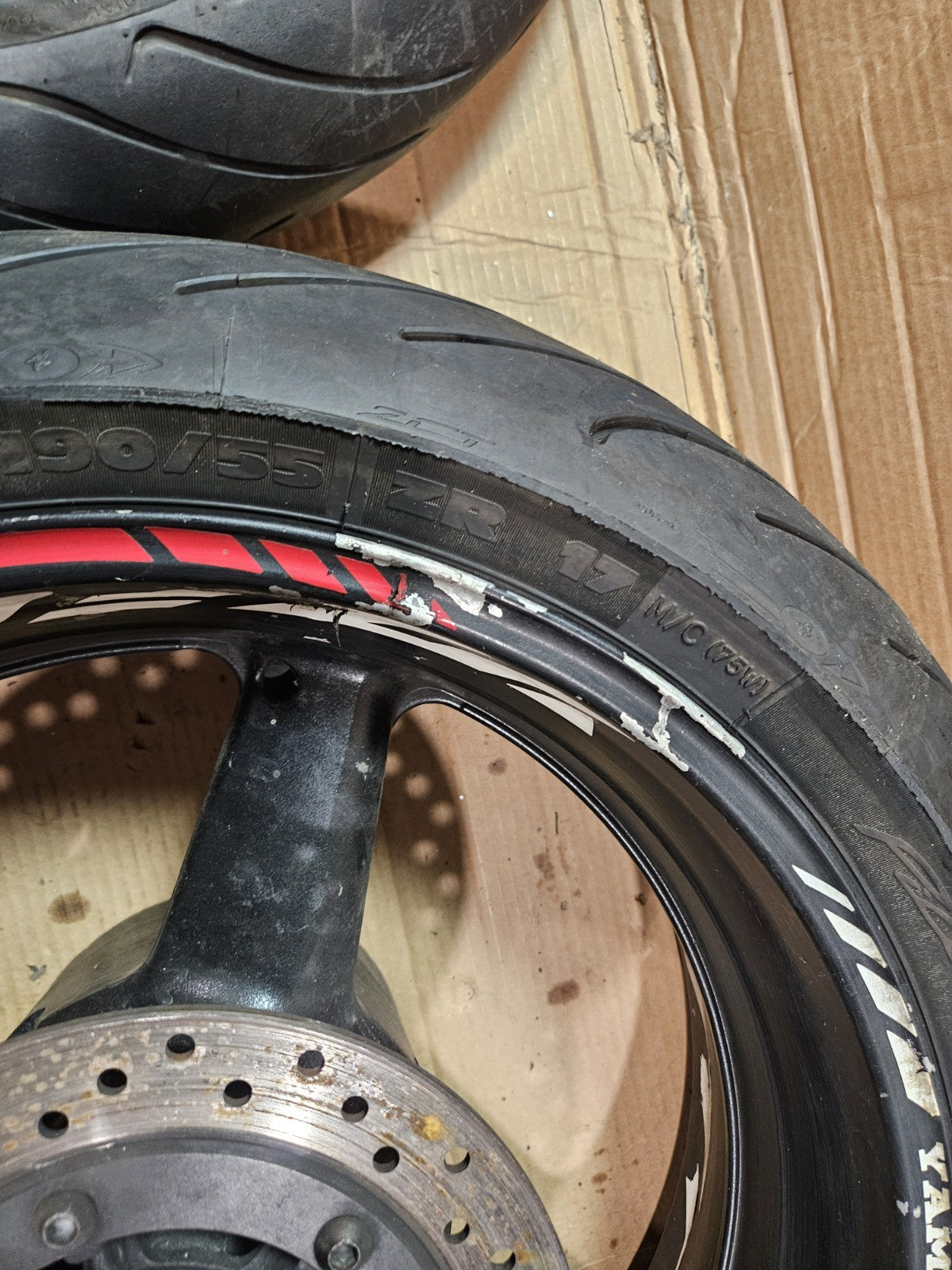 2001 01 YAMAHA YZFR6L YZF R6L R6 FRONT RIM REAR RIM