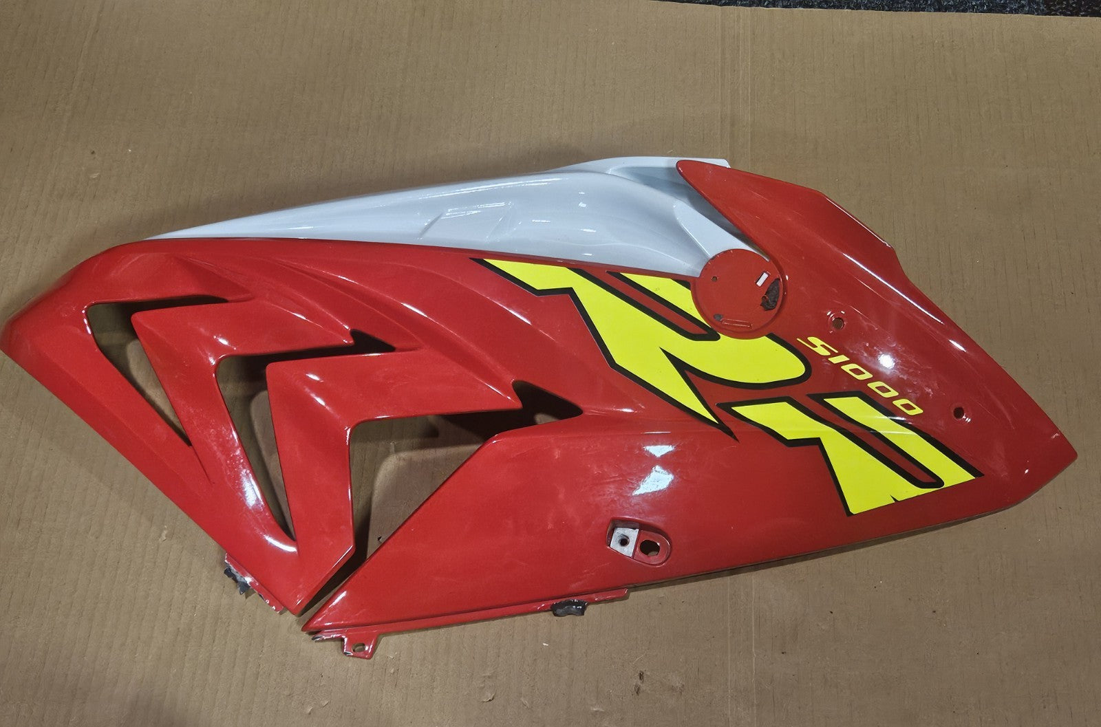 13-19 BMW S1000RR OEM RED WHITE LEFT LOWER MID UPPER SIDE FAIRING COWL Broken