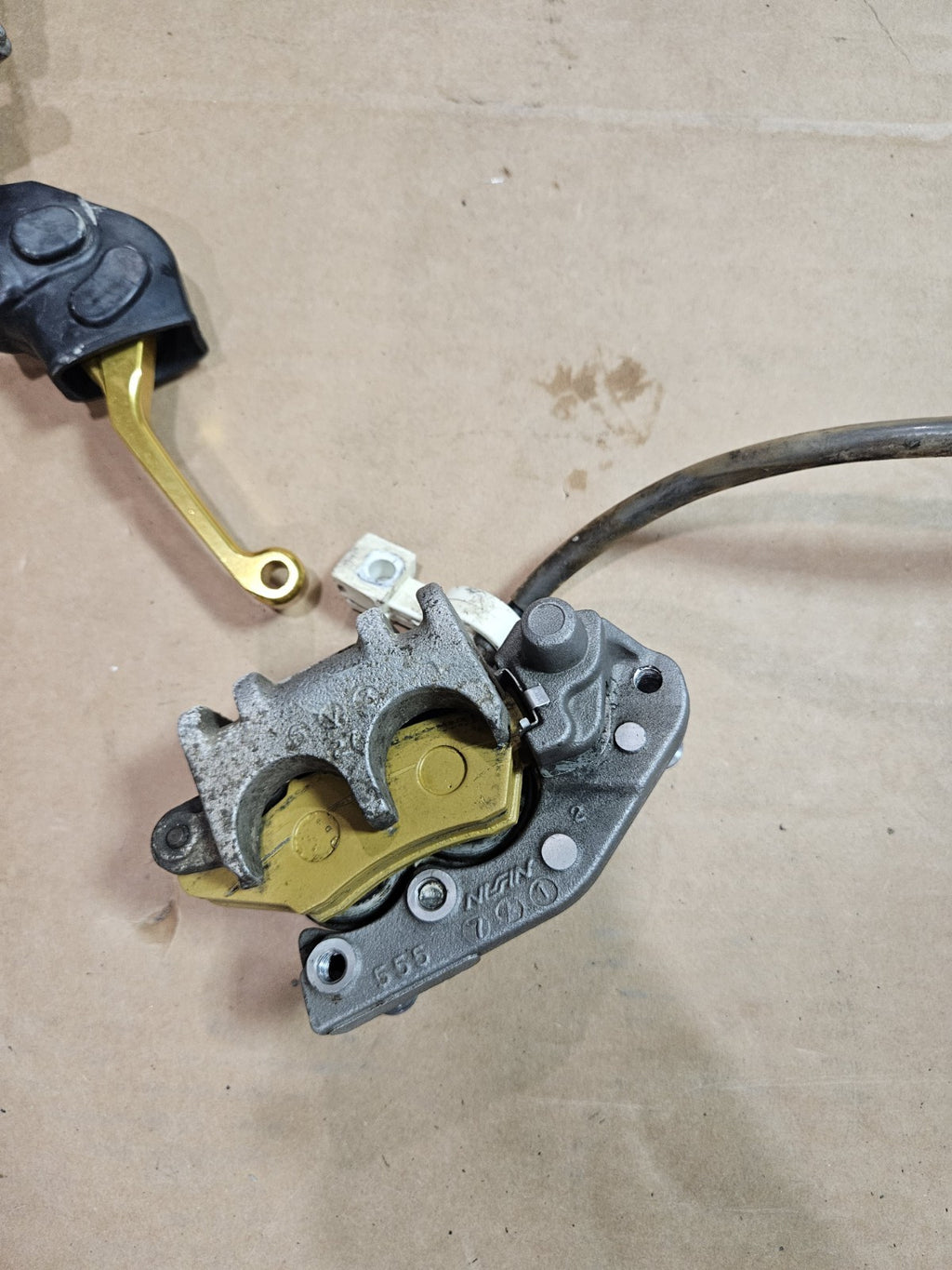 2007 RMZ450 Front Brake Assembly Mastercylinder Caliper Line