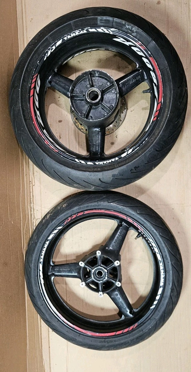 2001 01 YAMAHA YZFR6L YZF R6L R6 FRONT RIM REAR RIM