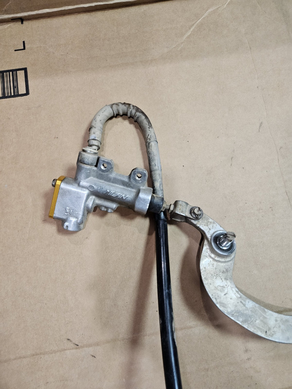 2007 RMZ450  Rear Brake Assembly Hose Line Caliper Mastercylinder Pipe