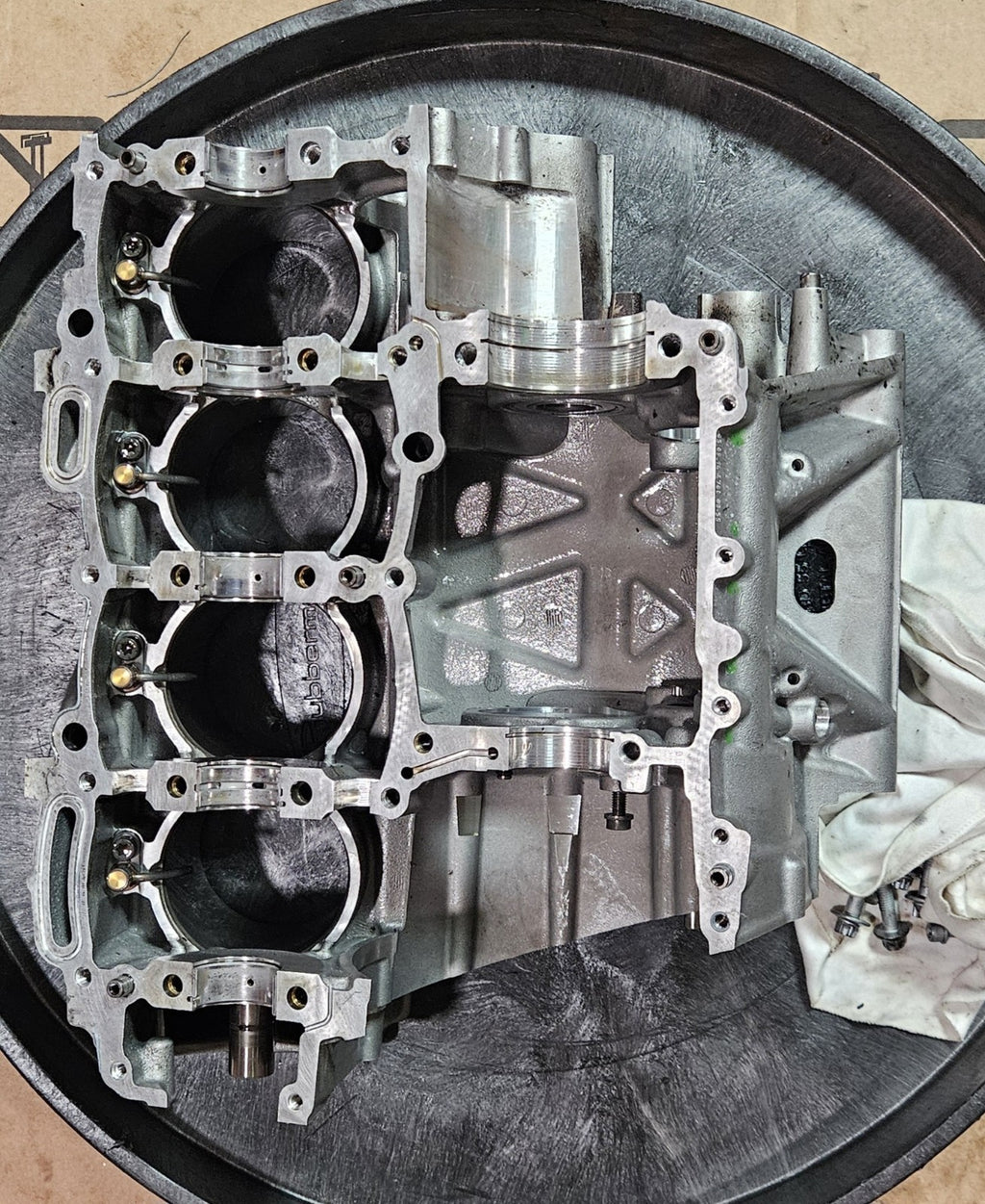 15-19 BMW S1000RR HP4 Genuine OEM Crankcase Bottom End Engine Block Cases Set