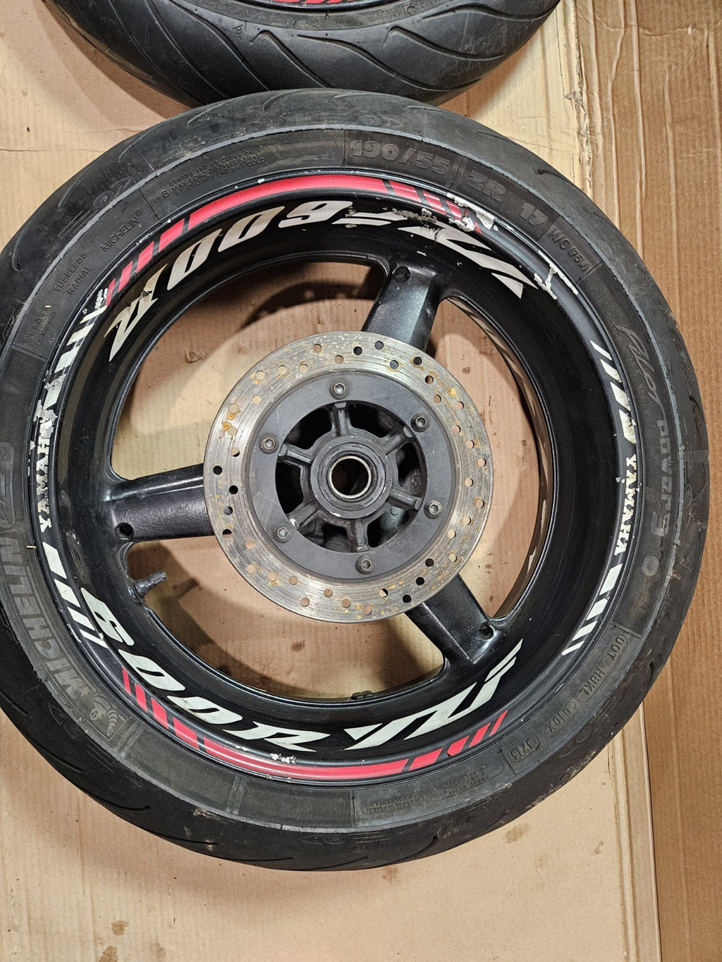 2001 01 YAMAHA YZFR6L YZF R6L R6 FRONT RIM REAR RIM