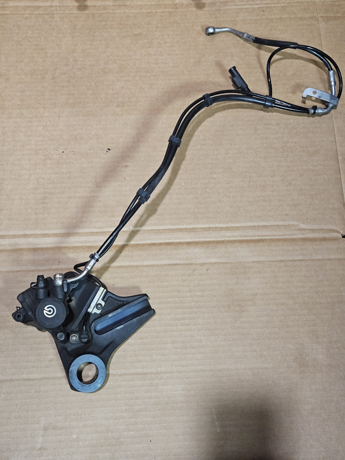 11-14 2013 BMW S1000RR OEM REAR BRAKE CALIPER Rear Brake Line ABS Sensor