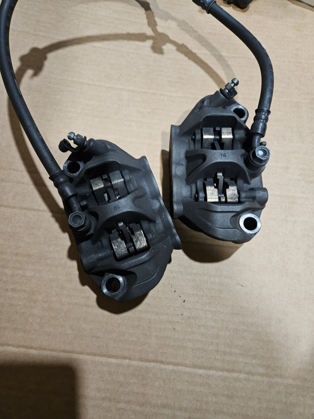 2011 Honda CB1000 CB1000R  Front Brake Calipers Assembly OEM Set  Asv Lever