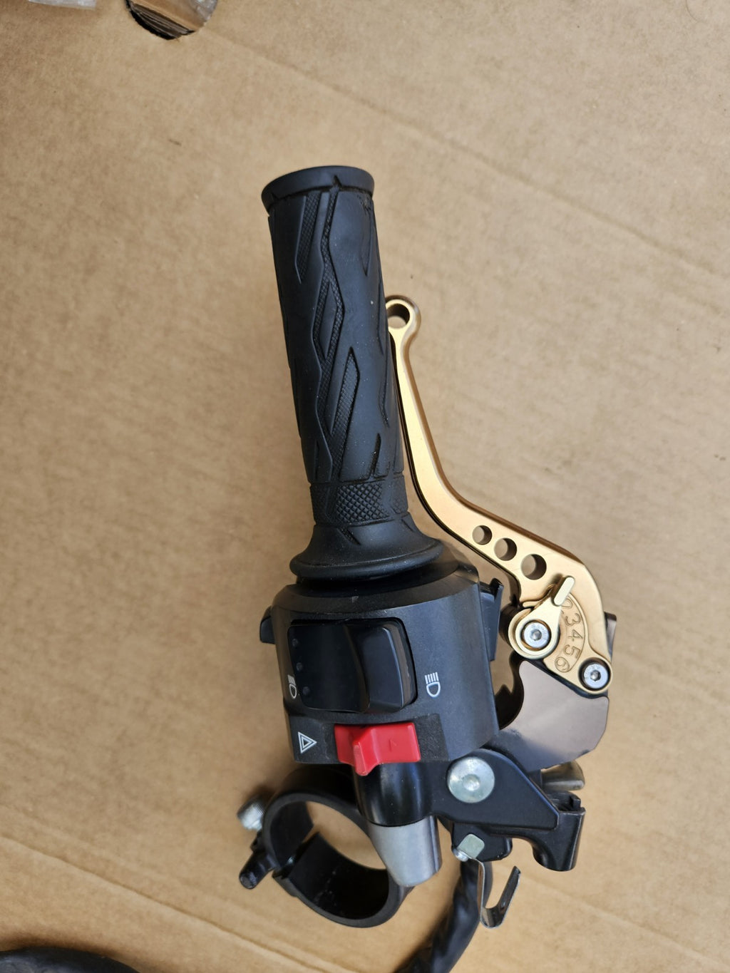 2015 SUZUKI GSXR1000 OEM LEFT CLIP ON CLIPON HANDLEBAR W SWITCHES