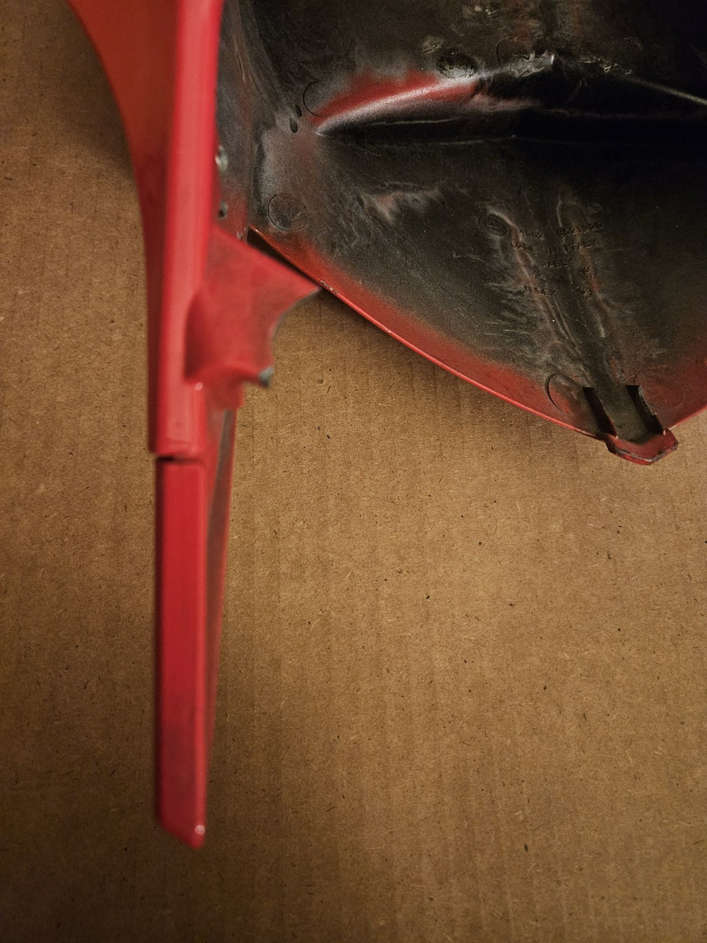 10-14 2013 BMW S1000RR OEM RED REAR BACK TAIL FAIRING COWL Damaged