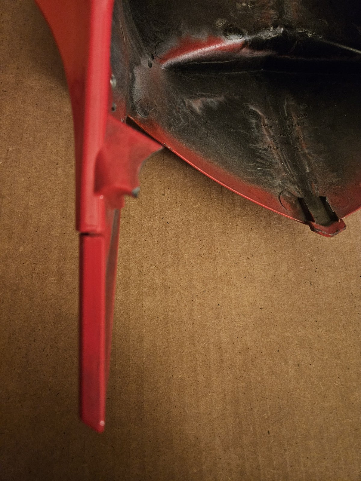 10-14 2013 BMW S1000RR OEM RED REAR BACK TAIL FAIRING COWL Damaged