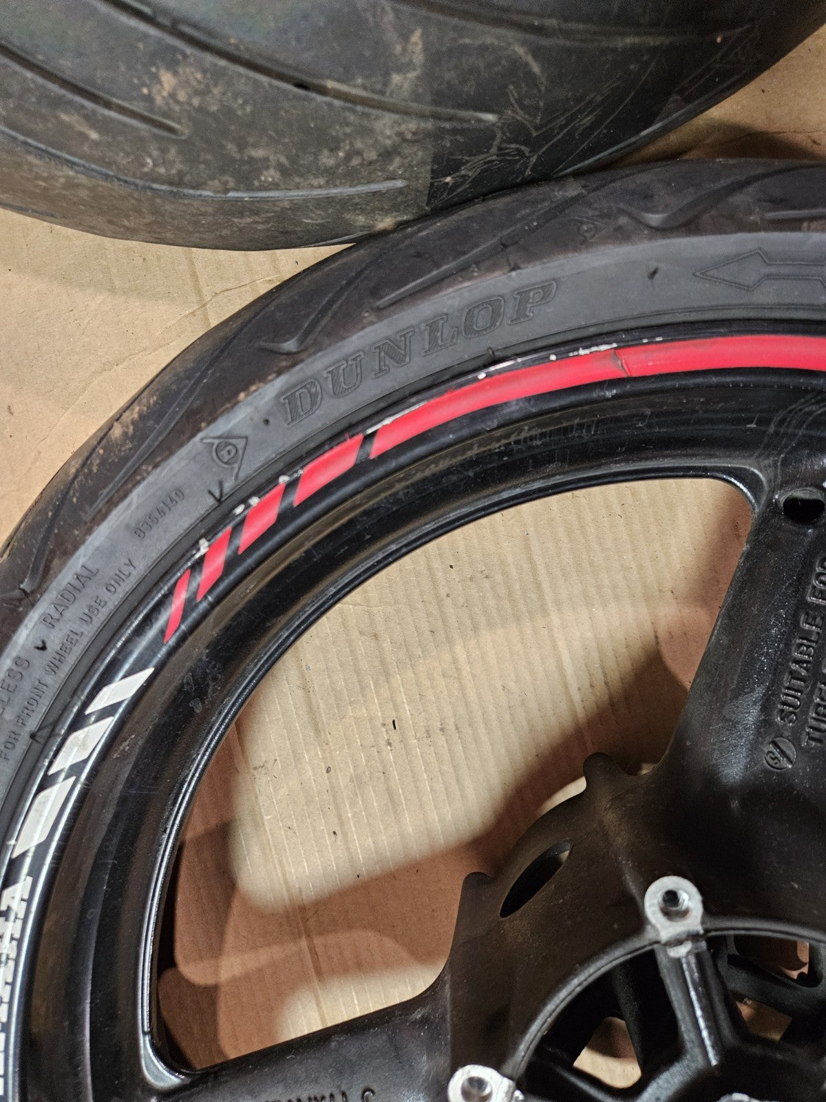 2001 01 YAMAHA YZFR6L YZF R6L R6 FRONT RIM REAR RIM