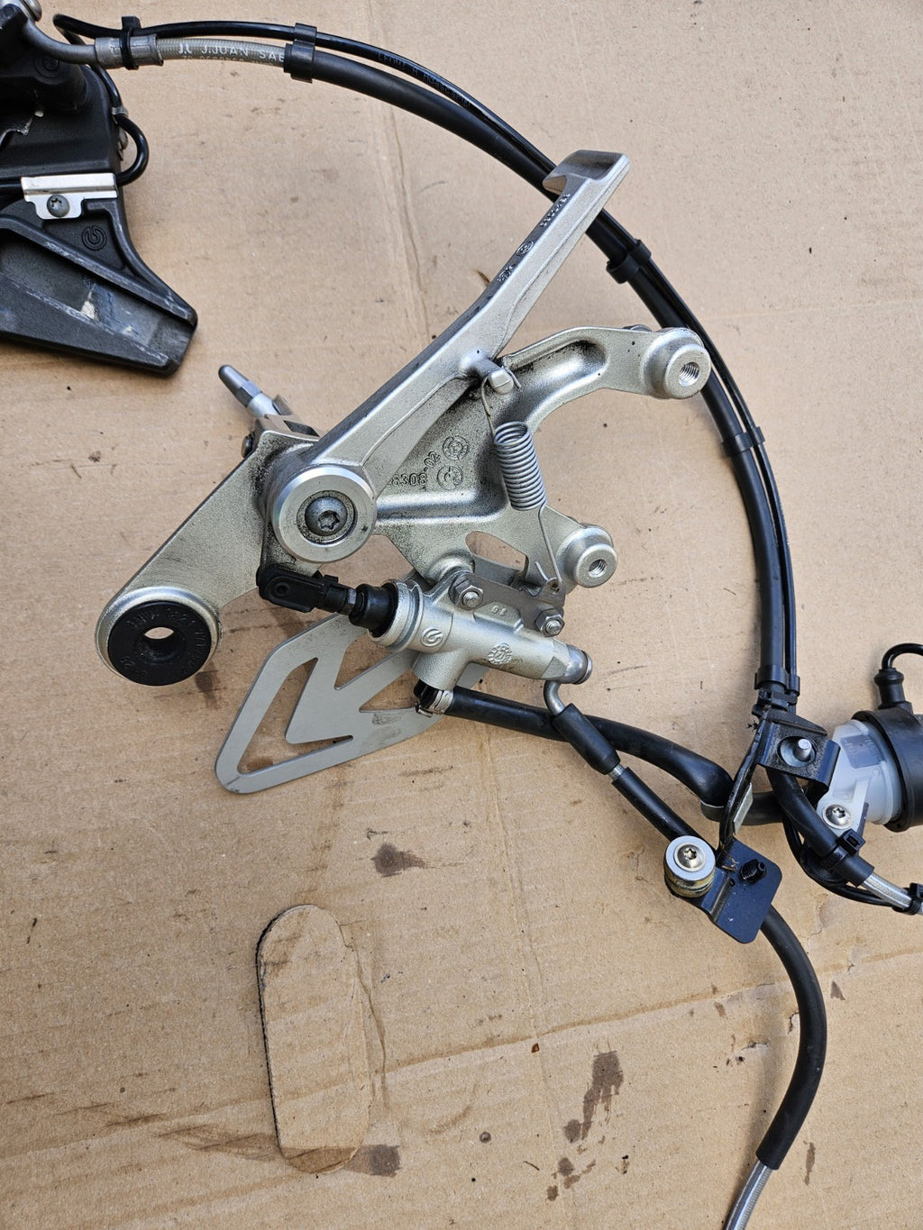 2015-2018 BMW S1000RR Premium OEM Rear Brake Caliper Brake Line! Rear Set Brembo