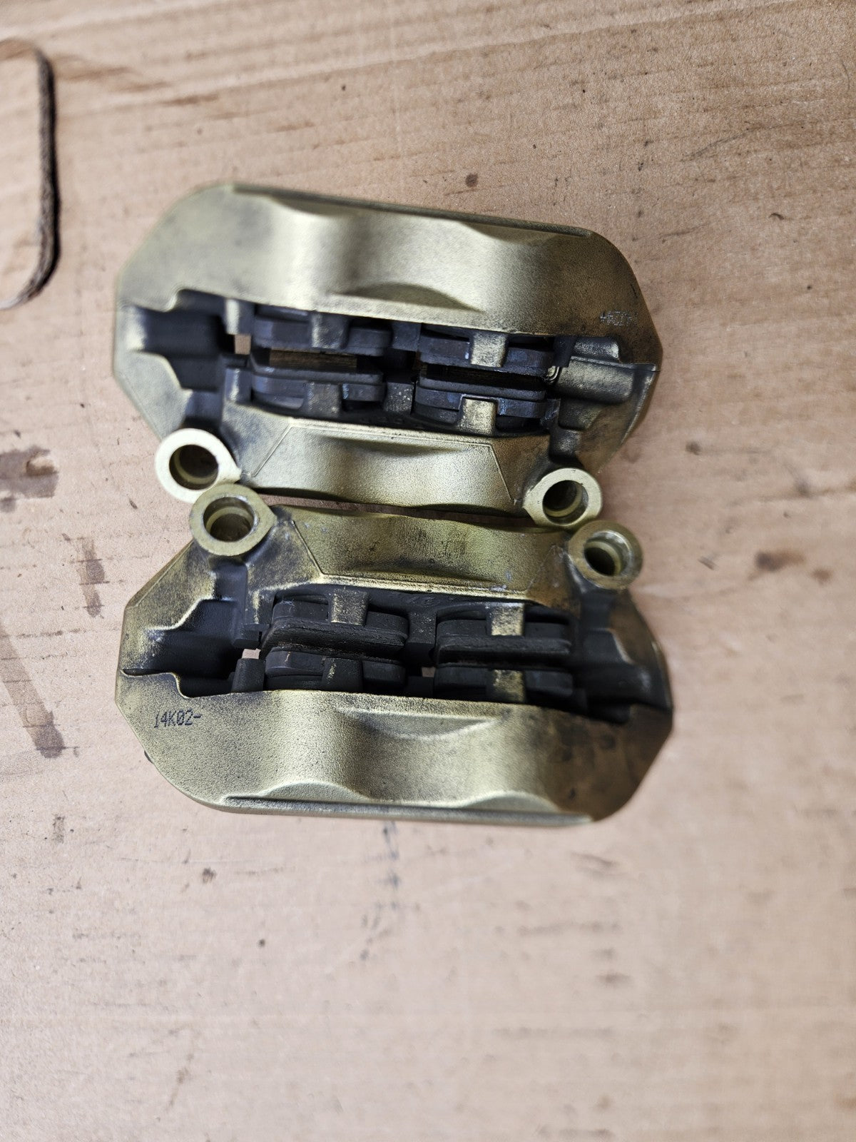 2015 15 BMW S1000rr Brembo Gold Front Brake Calipers Set