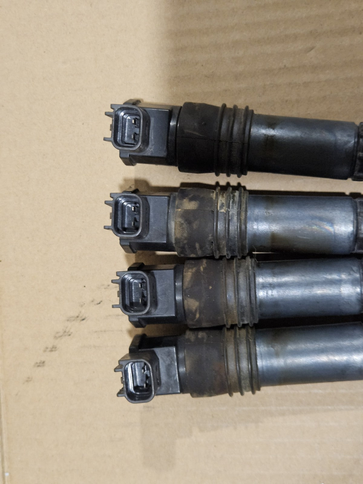 01-03 GSXR 750/600 IGNITION COILS COIL STICK SET PACK SPARK PLUG CAPS PLUGS OEM