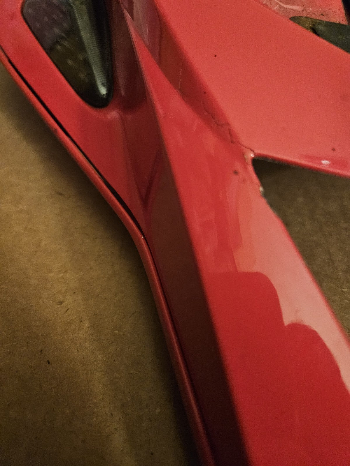 10-14 2013 BMW S1000RR OEM RED REAR BACK TAIL FAIRING COWL Damaged