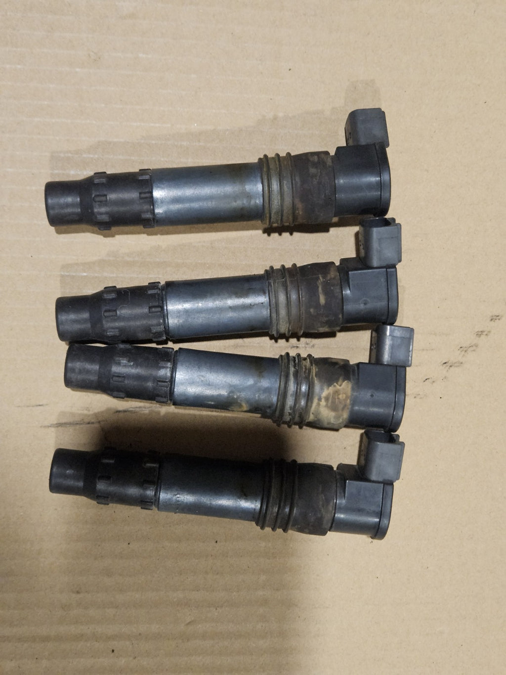 01-03 GSXR 750/600 IGNITION COILS COIL STICK SET PACK SPARK PLUG CAPS PLUGS OEM