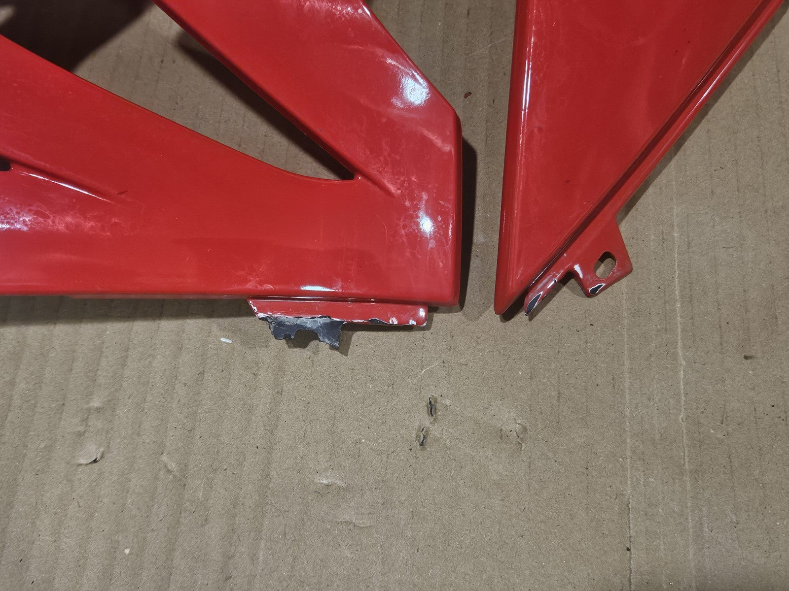 13-19 BMW S1000RR OEM RED WHITE LEFT LOWER MID UPPER SIDE FAIRING COWL Broken