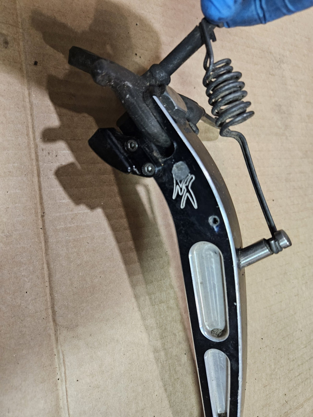 HAYABUSA BLACK CONTRAST DIAMOND CUT 2" SHORT KICKSTAND 2008-2020 SUZUKI HAYABUSA