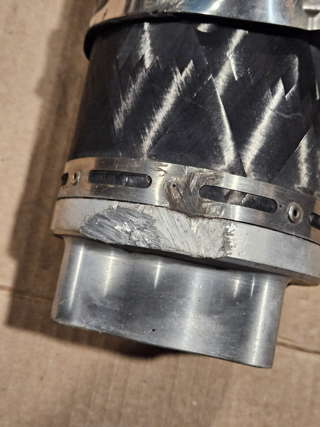 00-03 SUZUKI GSXR750 TWO BROTHERS EXHAUST PIPE MUFFLER SLIP ON CAN SILENCER DMG