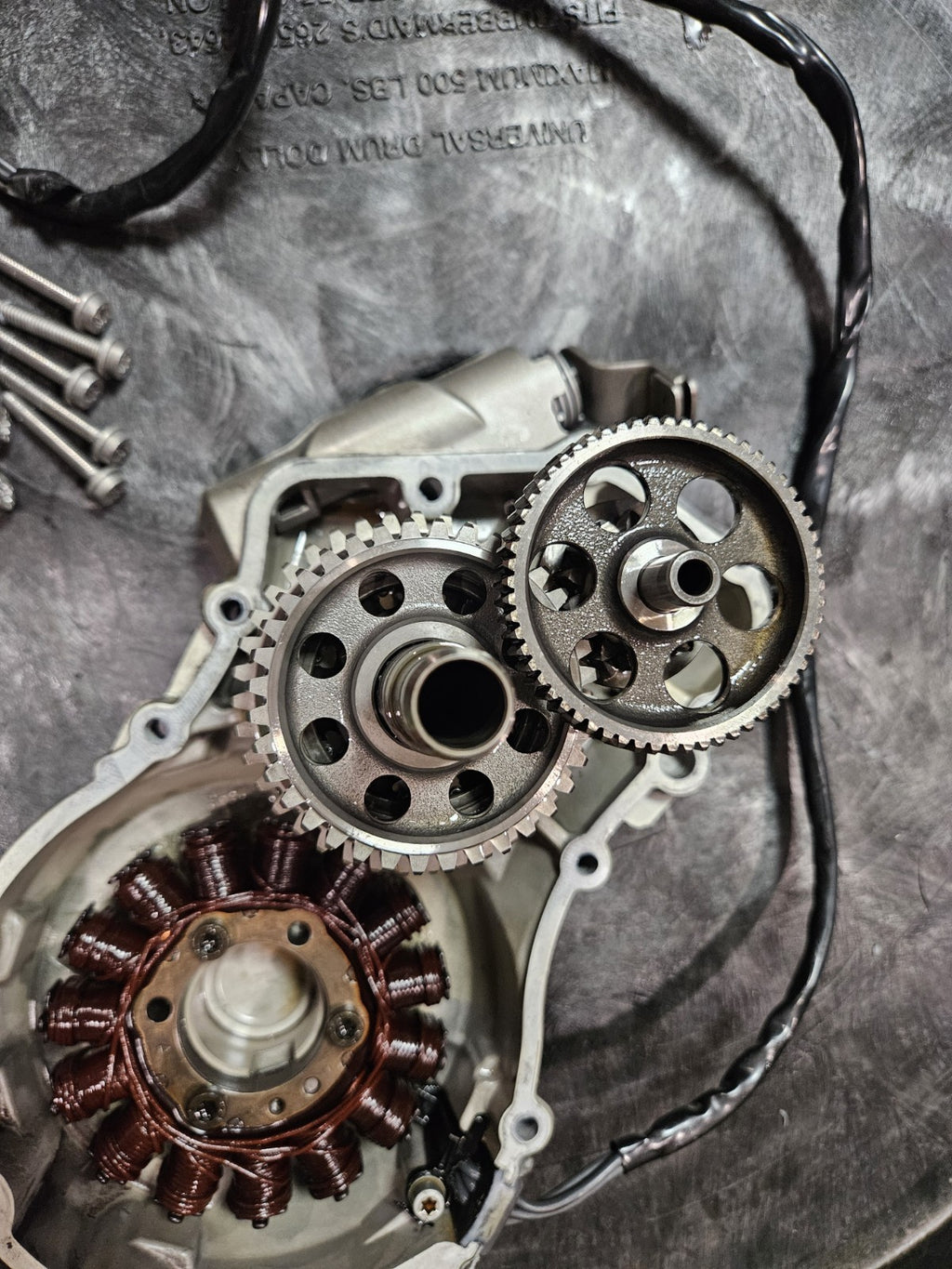 2009-2019 BMW S1000RR ENGINE STATOR MAGNETO ALTERNATOR COVER, Alternator, Gears