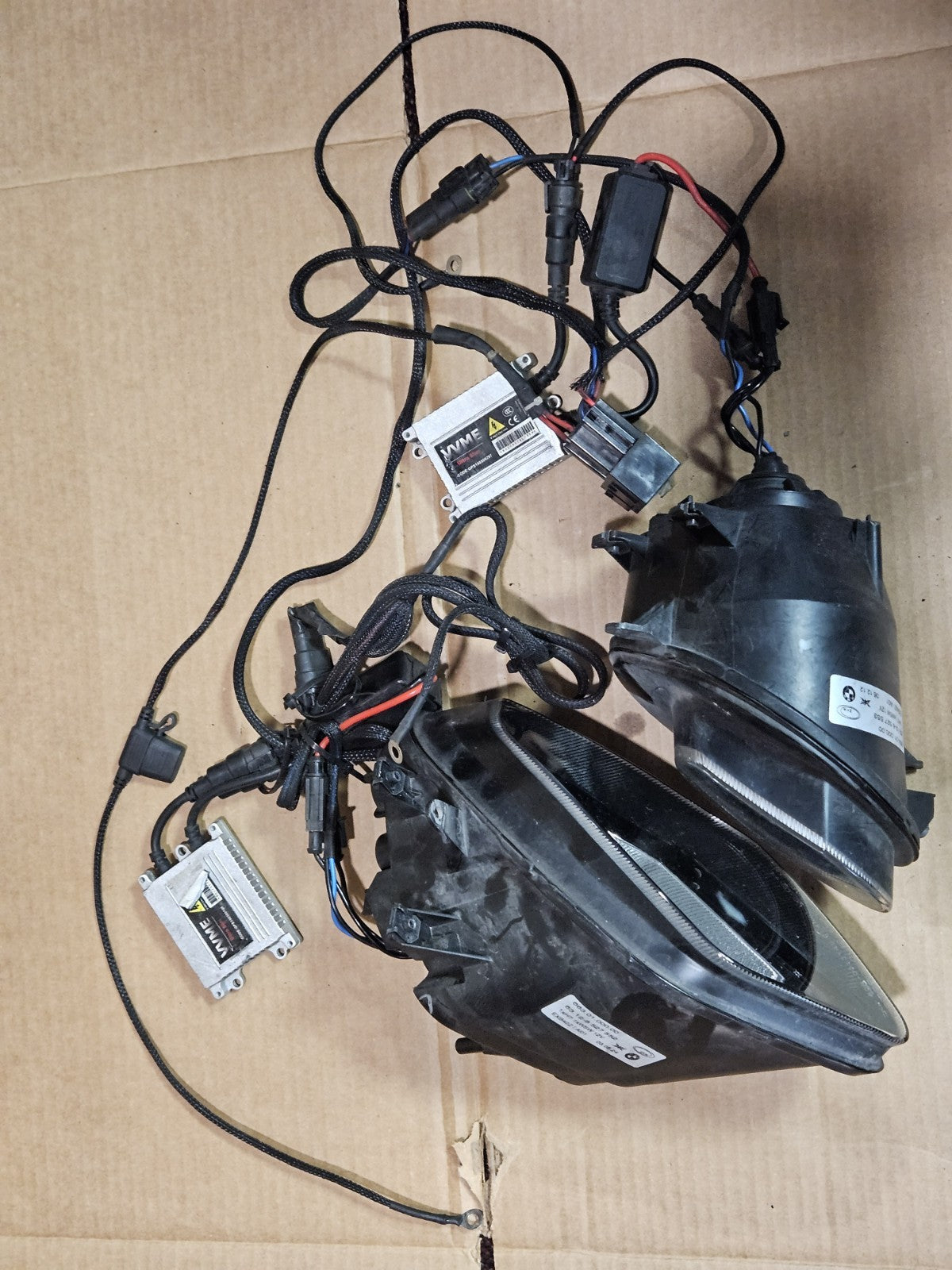 10 11 12 13 14 2013 BMW S1000RR OEM Head Light Headlight Lens Set HID lights