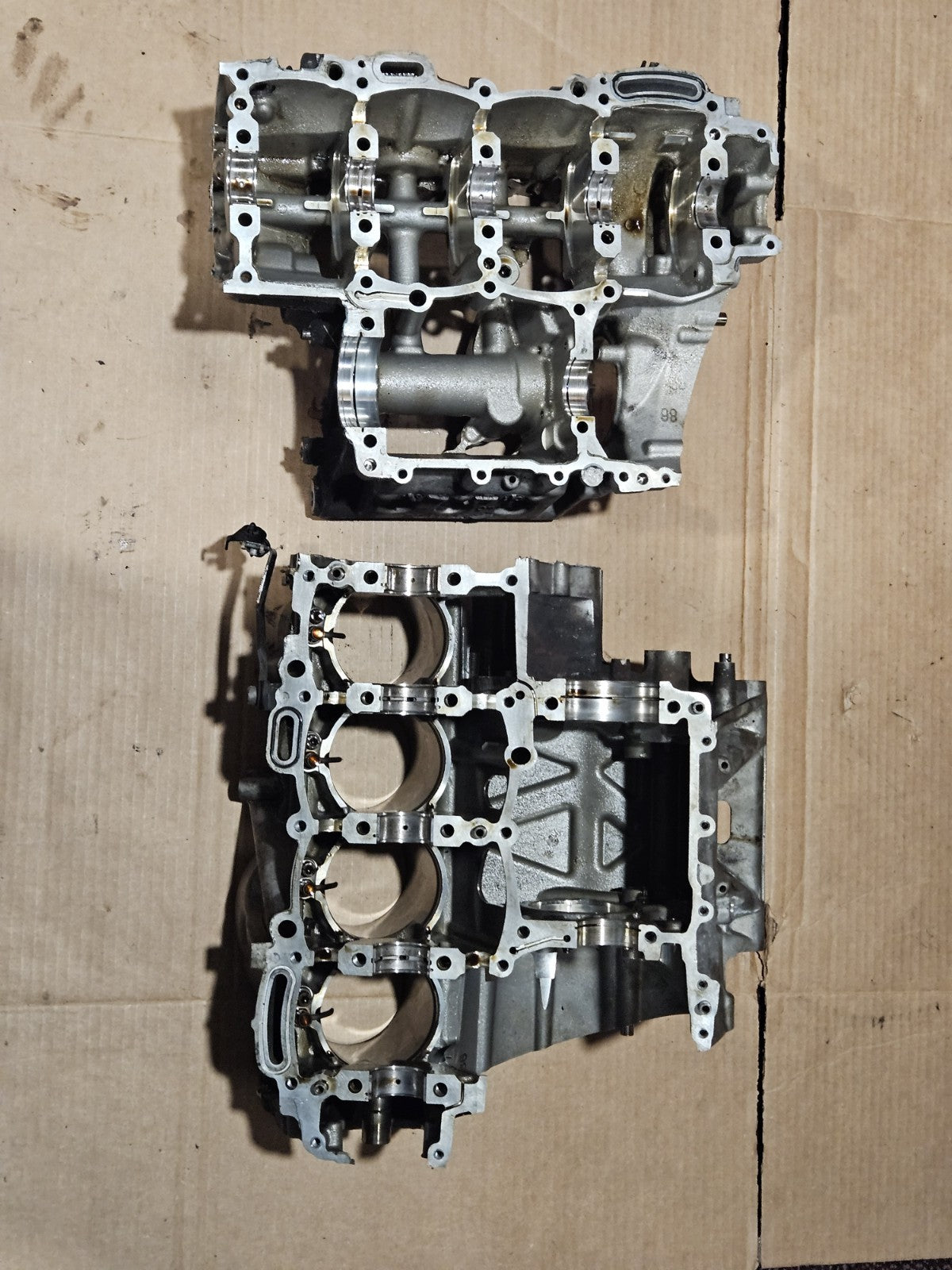 2010-2014 BMW S1000RR Genuine OEM Crankcase Crank Case Engine Block Bottom End