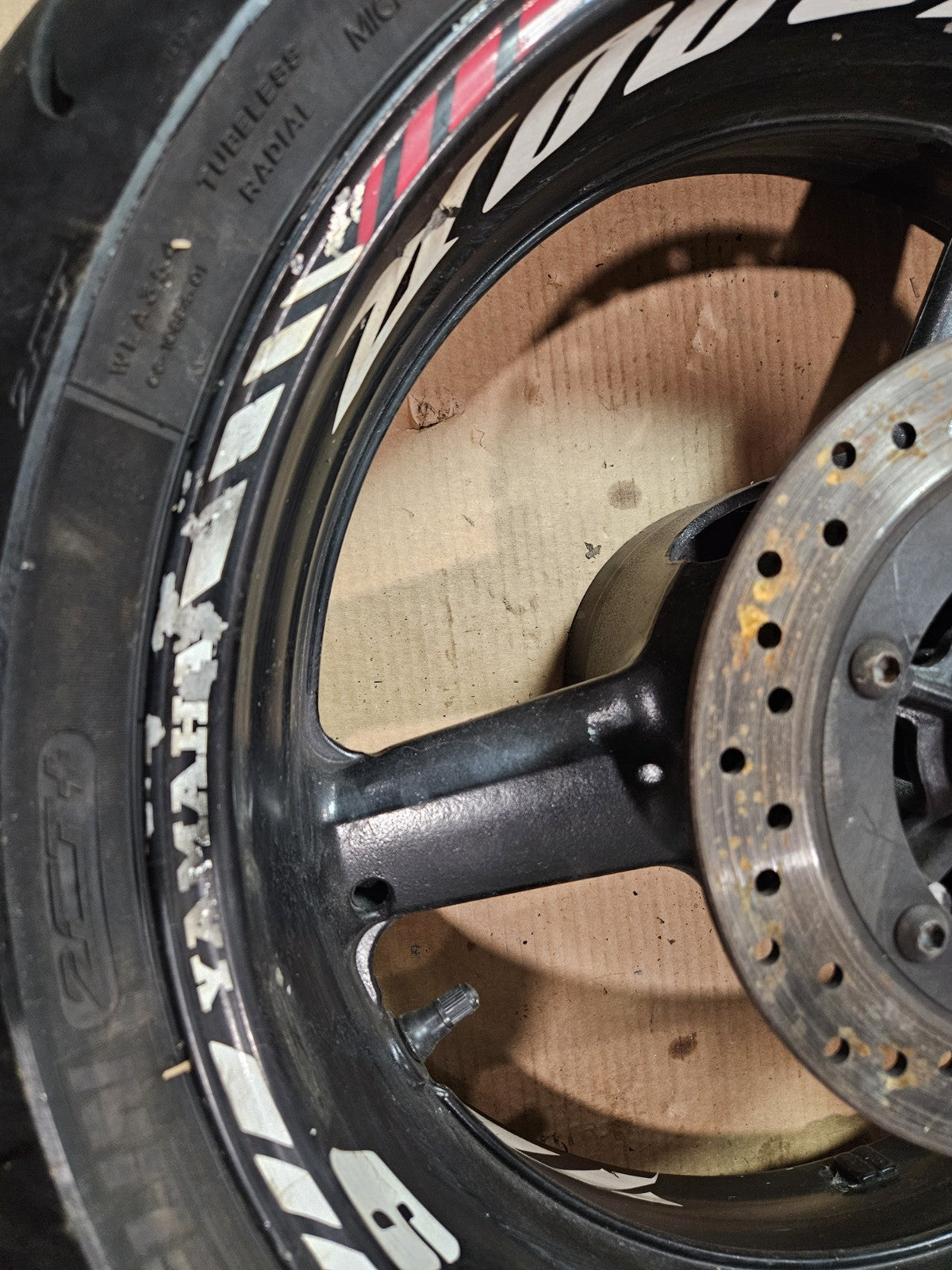 2001 01 YAMAHA YZFR6L YZF R6L R6 FRONT RIM REAR RIM