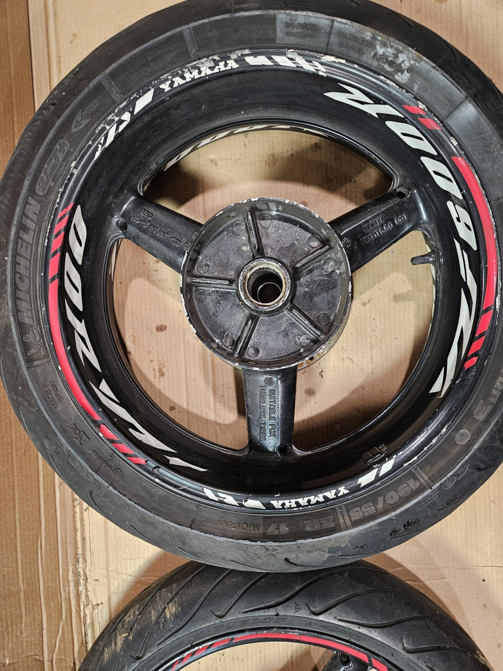 2001 01 YAMAHA YZFR6L YZF R6L R6 FRONT RIM REAR RIM