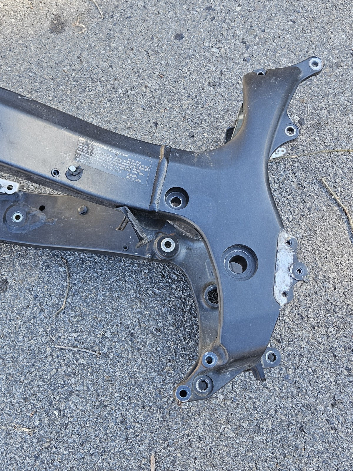 08-21 SUZUKI HAYABUSA OEM MAIN BODY FRAME CHASSIS (STRAIGHT)