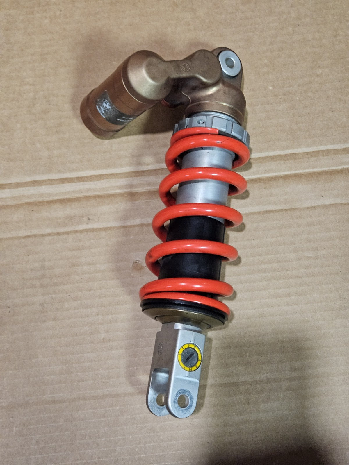 2009 - 2014 2013 BMW S1000RR OEM REAR SHOCK SUSPENSION ABSORBER STRUT RED SPRING