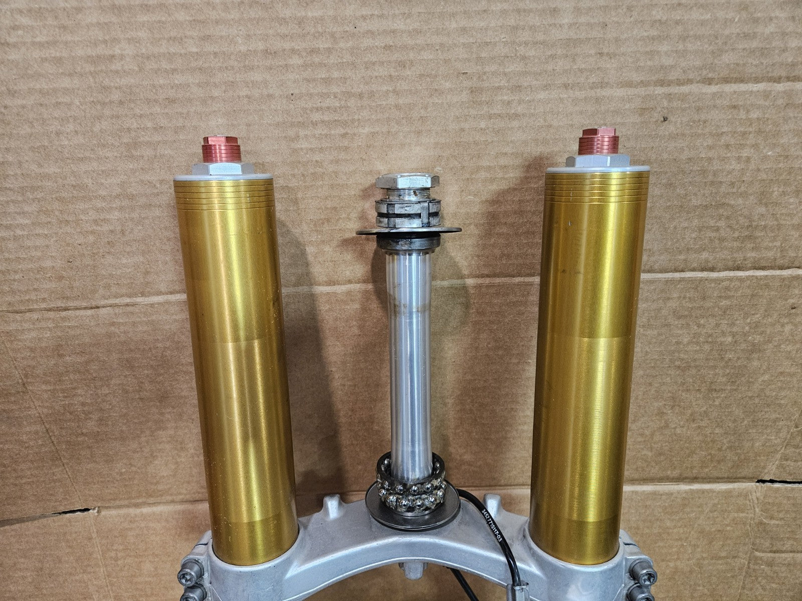 2013 10-14 BMW S1000RR Front Fork Suspension Damper Lower Triple Tree Assembly