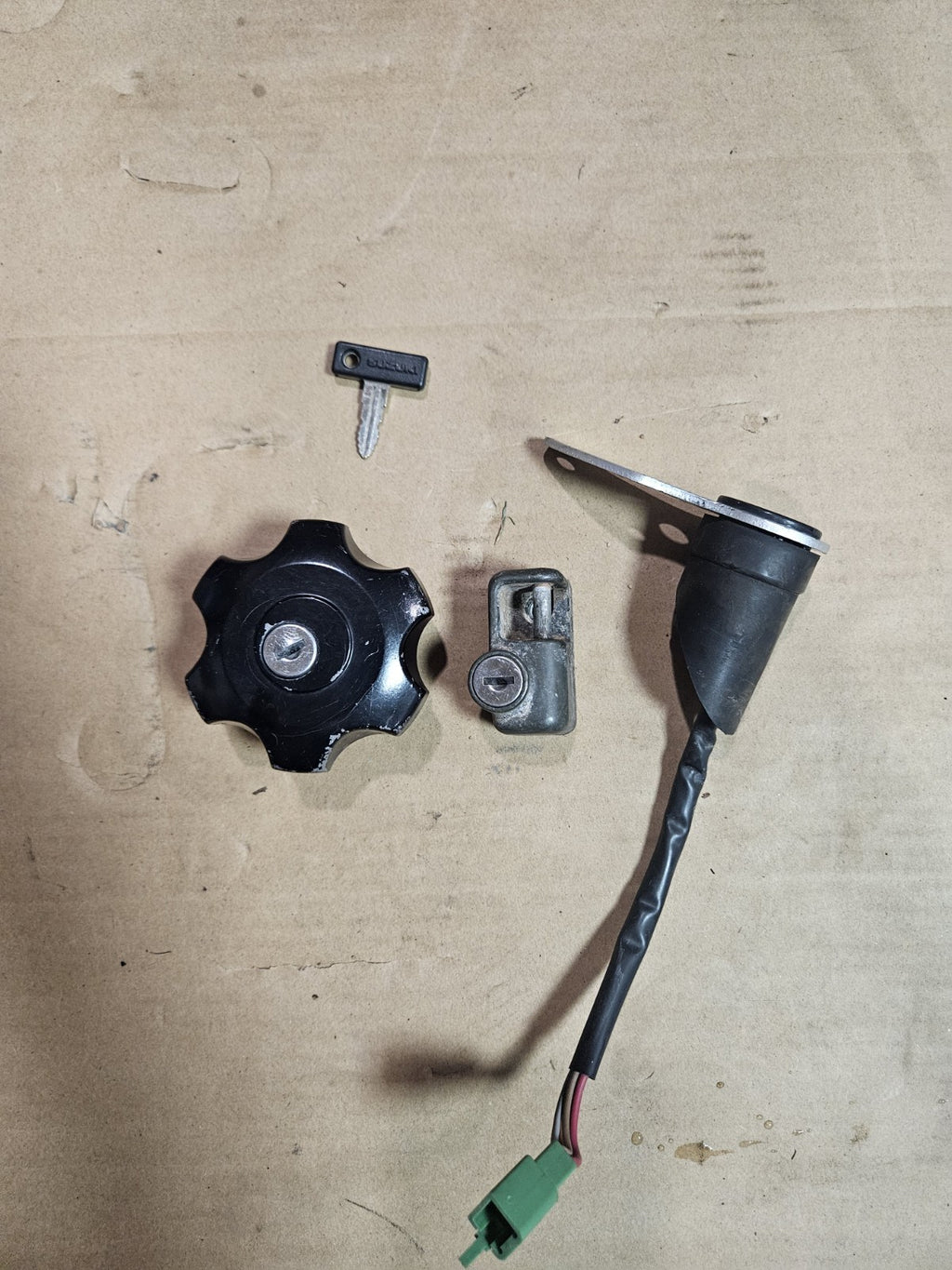 2000-2024 Suzuki DRZ400S Genuine OEM Ignition Switch Gas Cap Helmet Lock Key Set