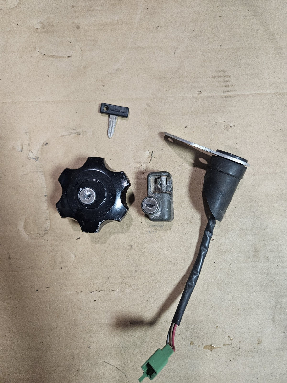 2000-2024 Suzuki DRZ400S Genuine OEM Ignition Switch Gas Cap Helmet Lock Key Set