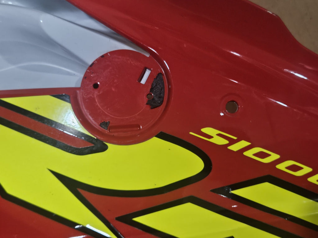 13-19 BMW S1000RR OEM RED WHITE LEFT LOWER MID UPPER SIDE FAIRING COWL Broken