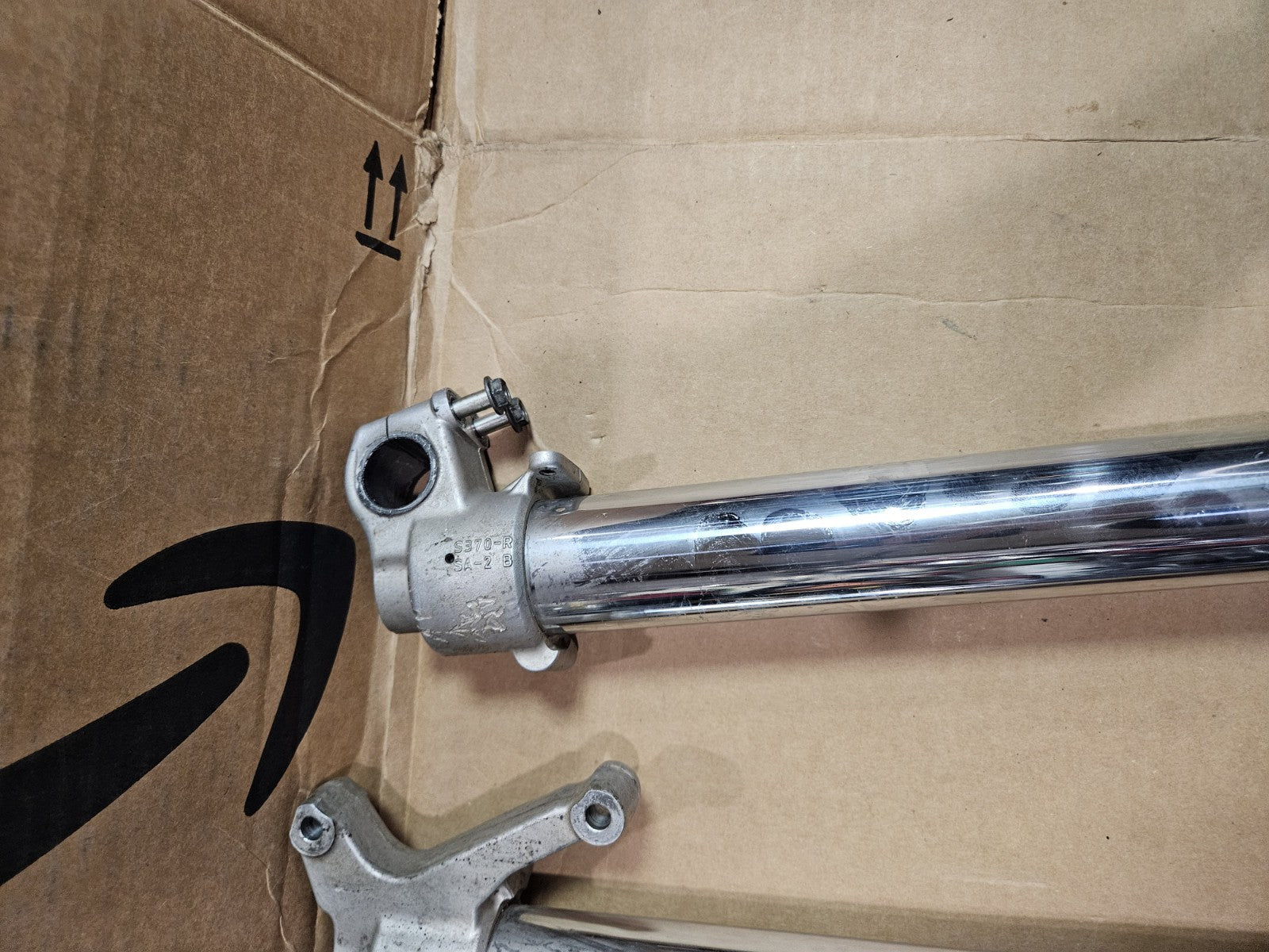 05-07 SUZUKI RMZ450 FRONT END FORKS  FORK TUBES (SEE DESCP)