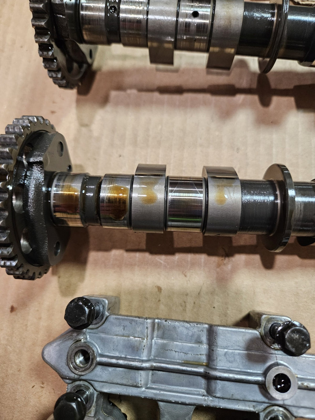 2001 Yamaha YZFR6 YZF R6 Cylinder Head Camshafts Retainer Cover Valves