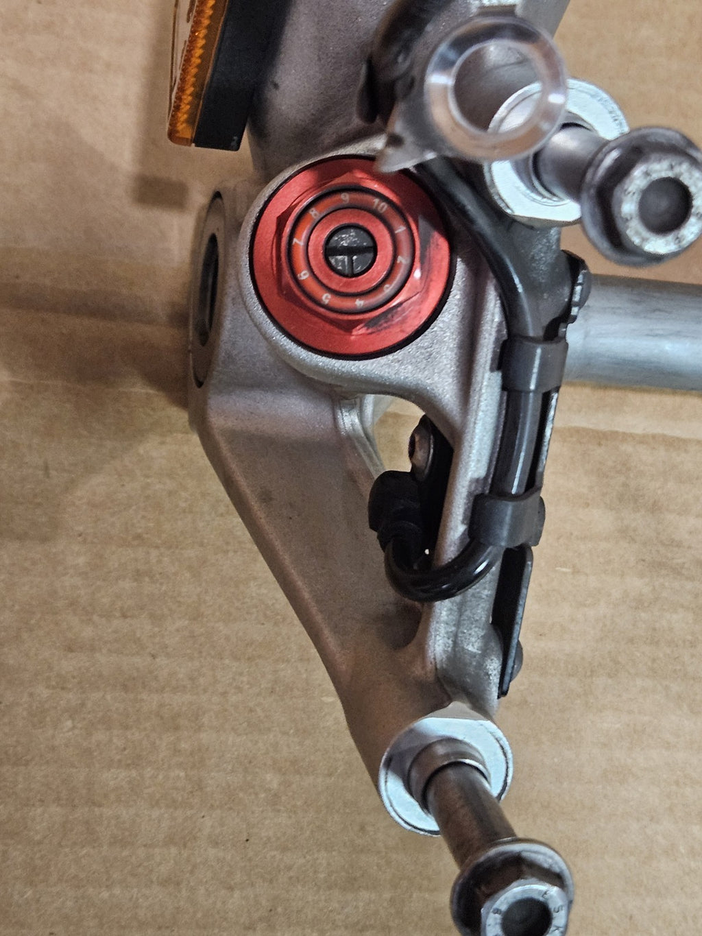 2013 10-14 BMW S1000RR Front Fork Suspension Damper Lower Triple Tree Assembly