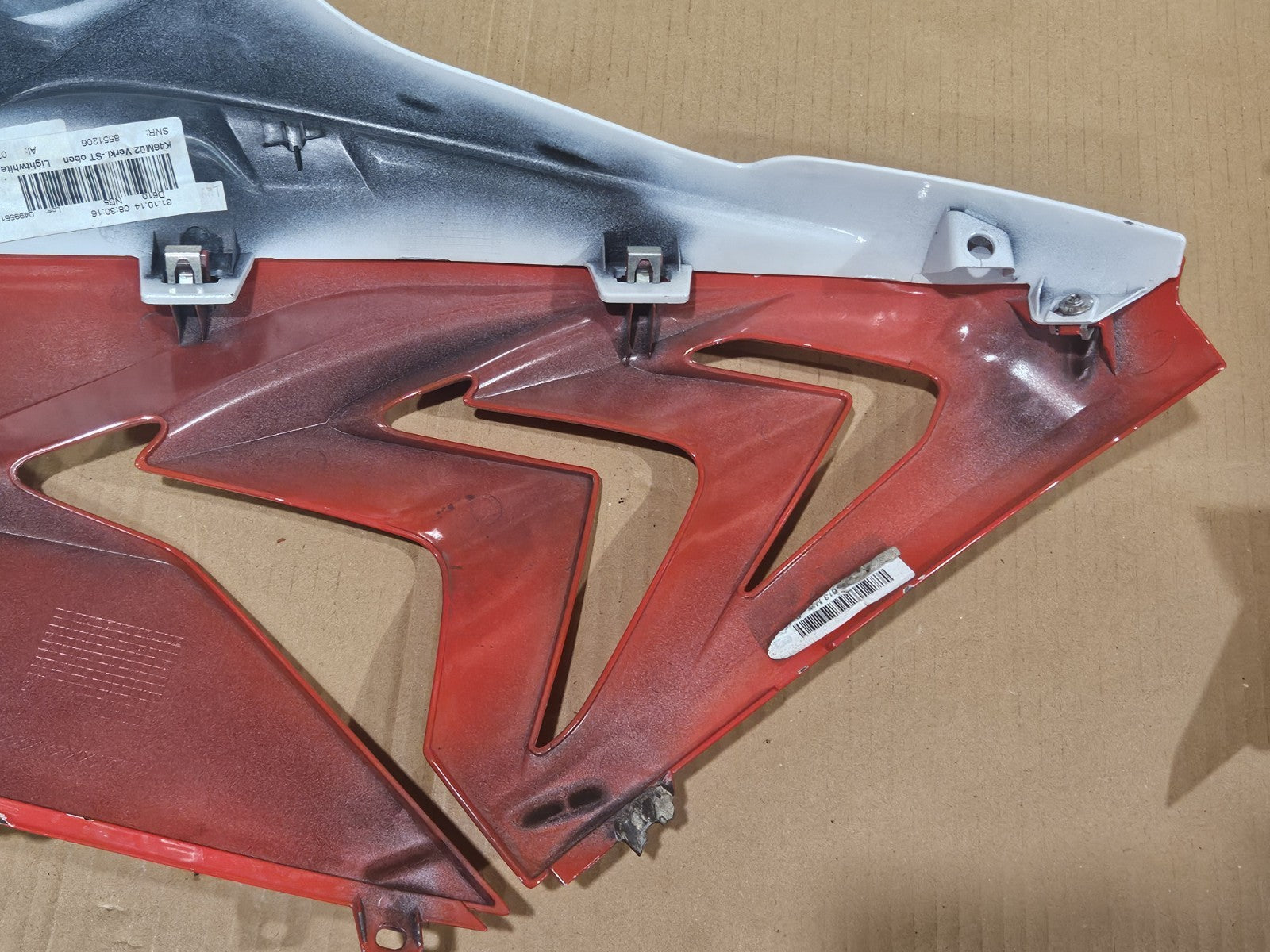 13-19 BMW S1000RR OEM RED WHITE LEFT LOWER MID UPPER SIDE FAIRING COWL Broken