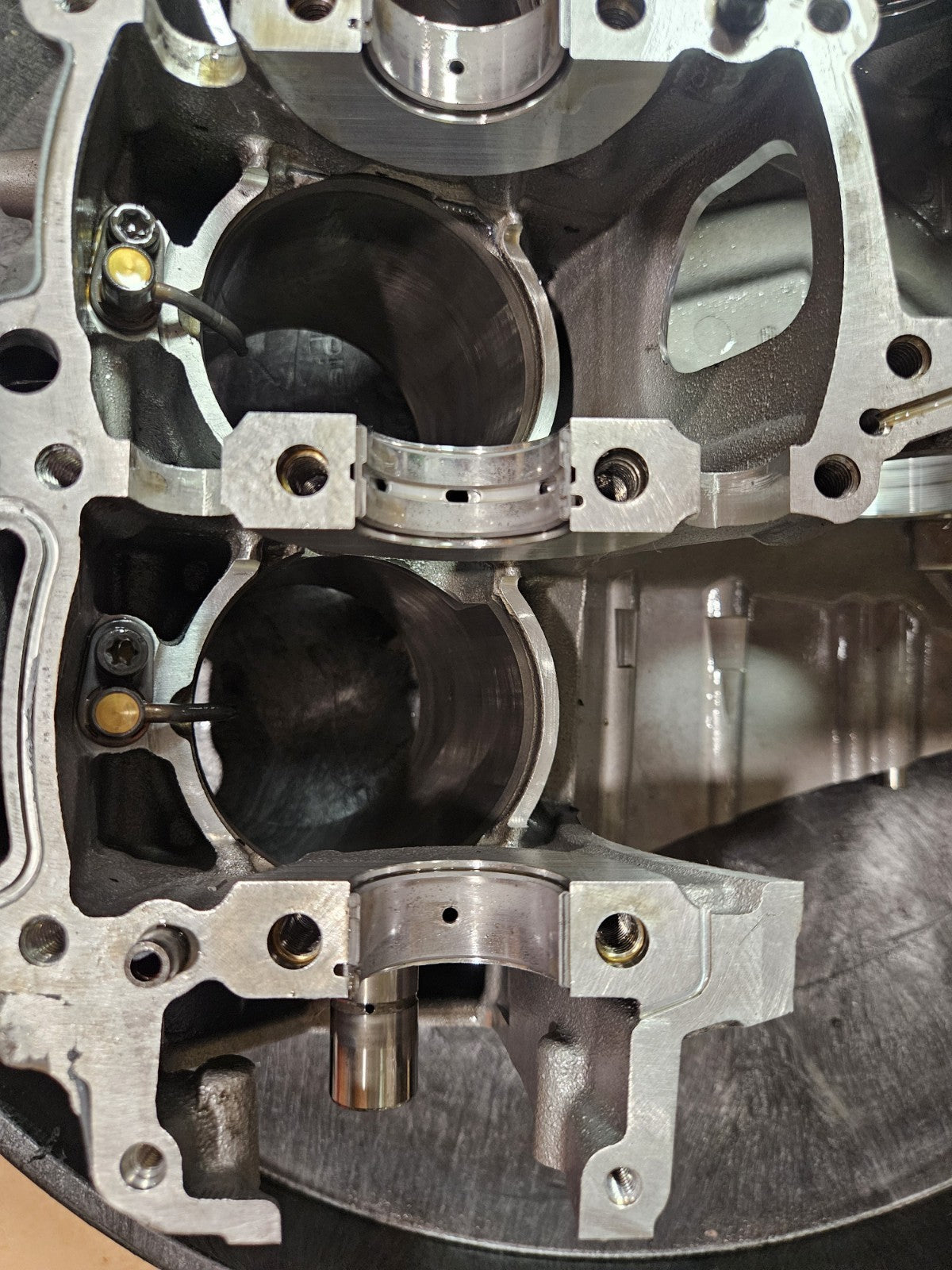 15-19 BMW S1000RR HP4 Genuine OEM Crankcase Bottom End Engine Block Cases Set