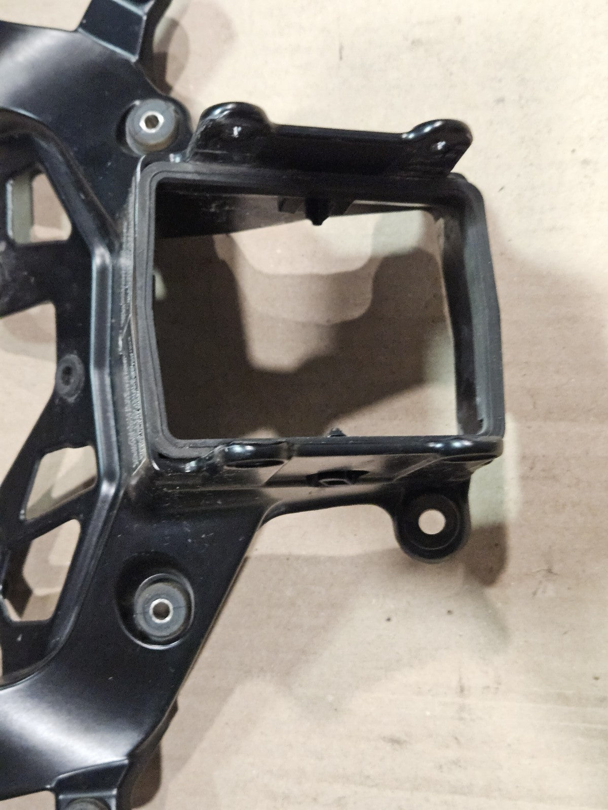 10-18 2013 BMW S1000RR OEM UPPER FAIRING MIRROR GAUGES STAY BRACKET COWL FRONT